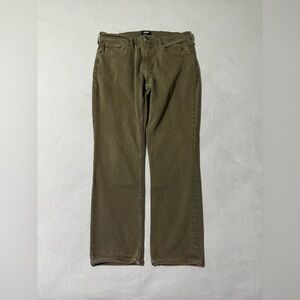 Paige Jeans Mens 34x28 Green Federal Slim Straight Stretch